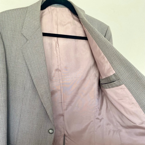 Vintage Grey Pinstripe Blazer - Picture 6 of 9